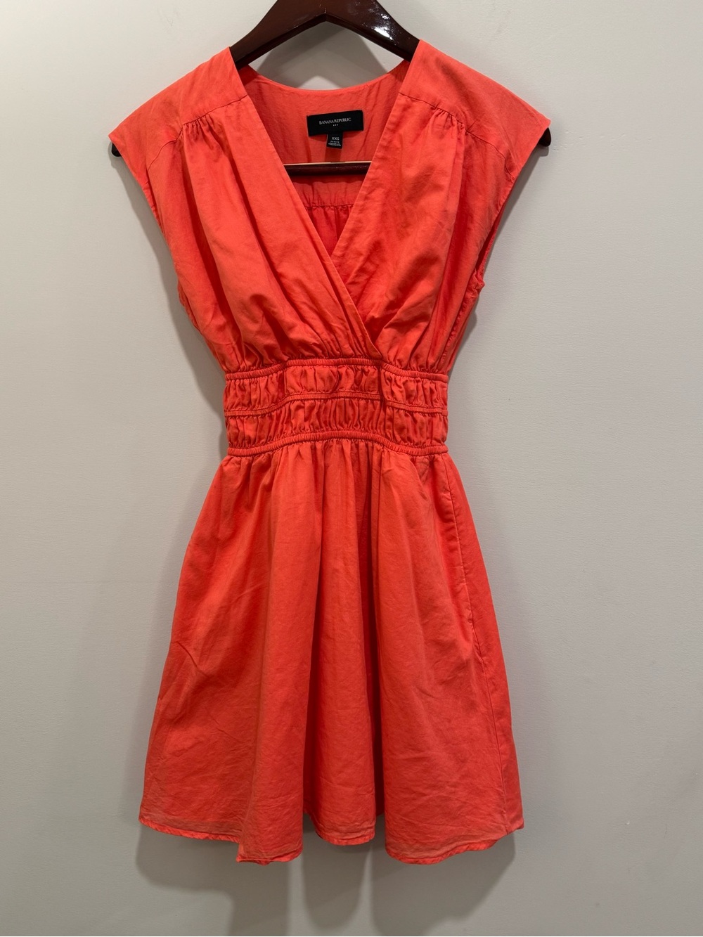 Banana Republic Smocked Waist Mini Dress | XXS Petite